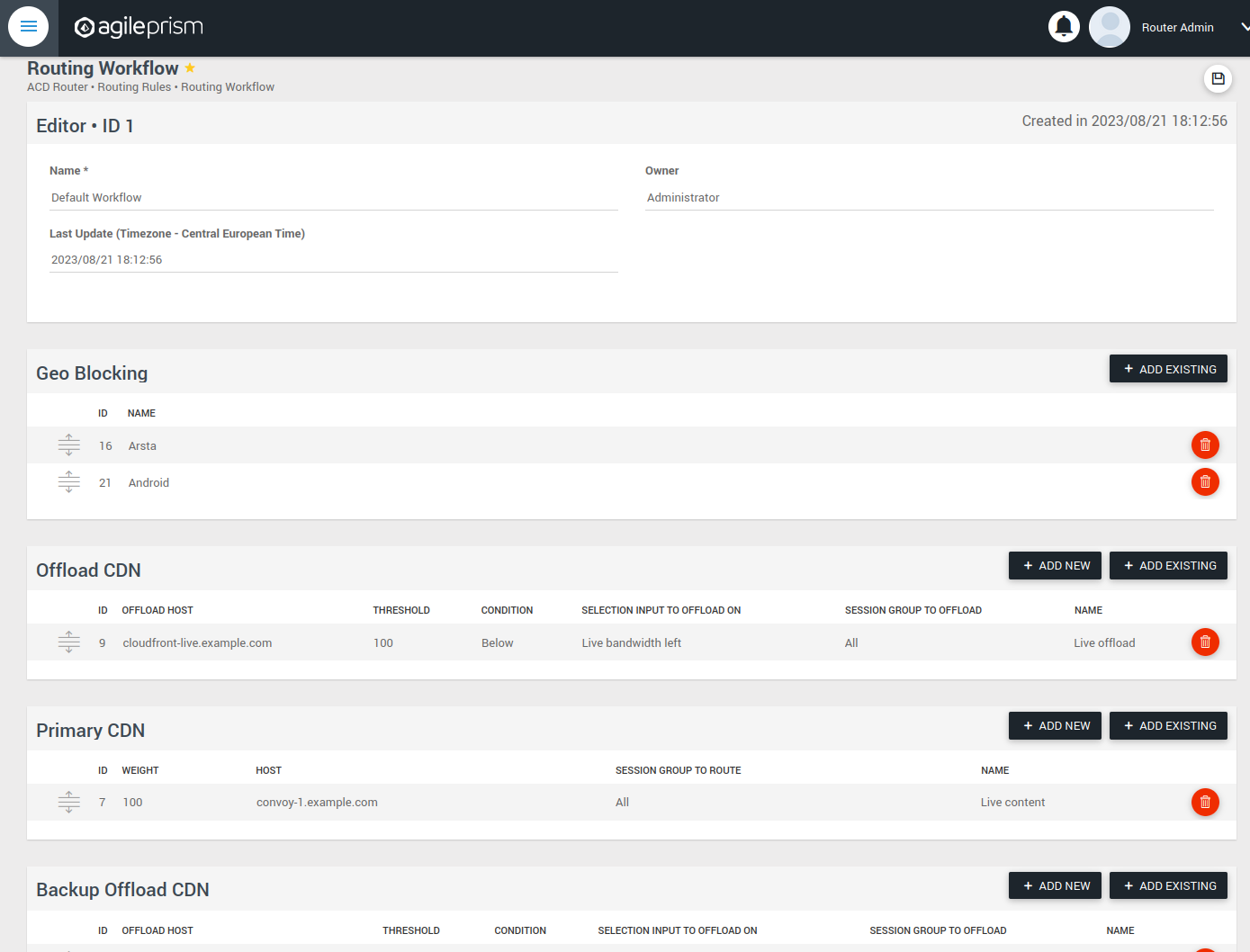 Routing Workflow